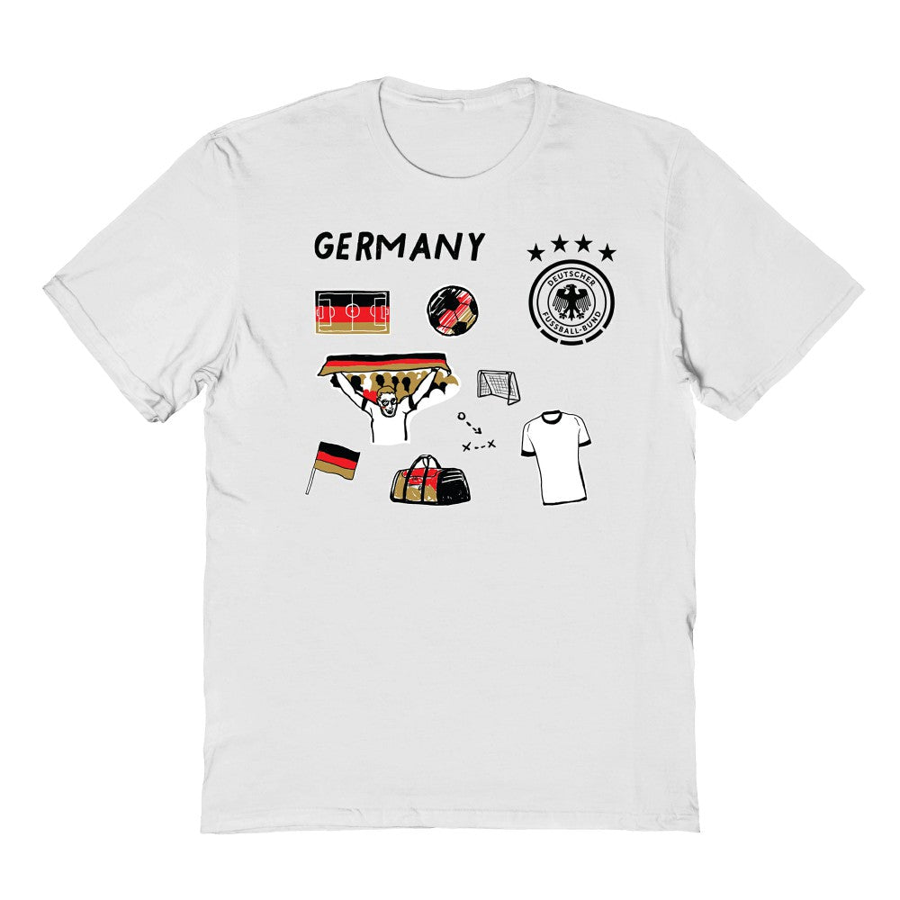 Germany National Team Vive La Fete Youth Impressions Icons T-Shirt White