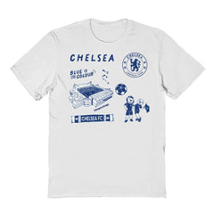 Chelsea Vive La Fete Youth Impressions Icons T-Shirt White