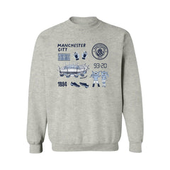 Manchester City Vive La Fete Women's Impressions Icons Sweatshirt Gray