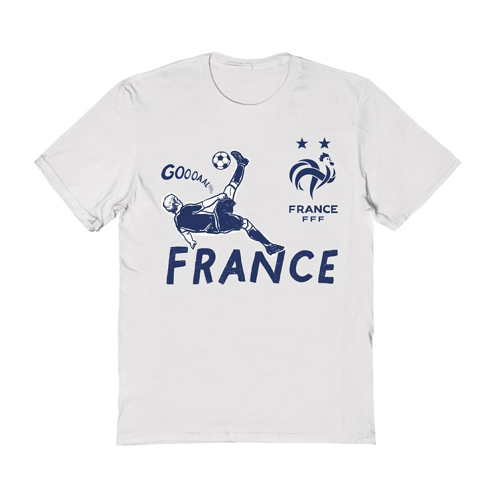 France National Team Vive La Fete Women's Chilena Style T-Shirt White