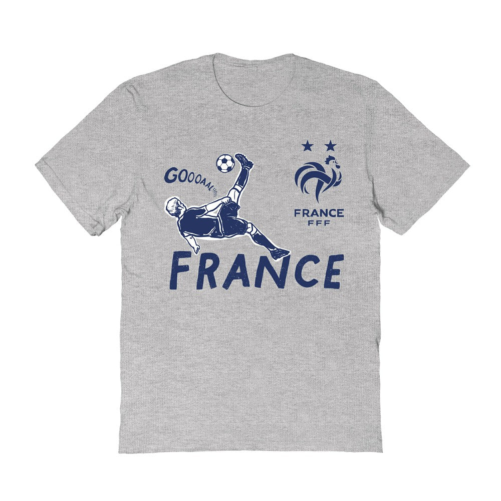 France National Team Vive La Fete Women's Chilena Style T-Shirt Gray