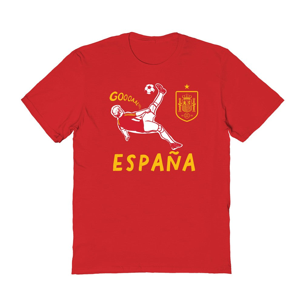 Spain National Team Vive La Fete Women's Chilena Style T-Shirt Red