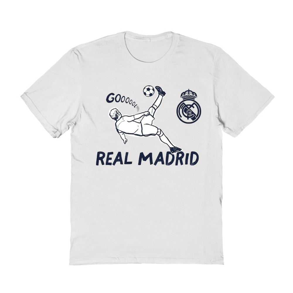 Real Madrid Vive La Fete Women's Chilena Style T-Shirt White