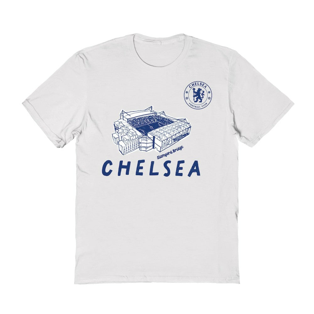 Chelsea Vive La Fete Women's Stadium Style T-Shirt White