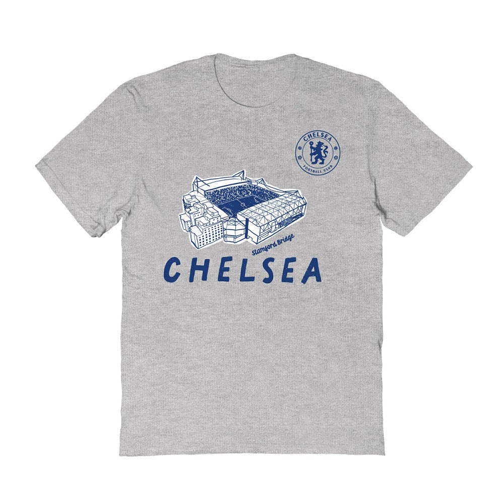 Chelsea Vive La Fete Women's Stadium Style T-Shirt Gray