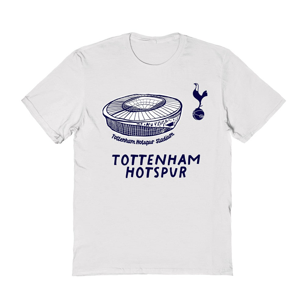 Tottenham Hotspur Vive La Fete Women's Stadium Style T-Shirt White