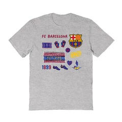 Barcelona Vive La Fete Women's Impressions Icons T-Shirt Gray