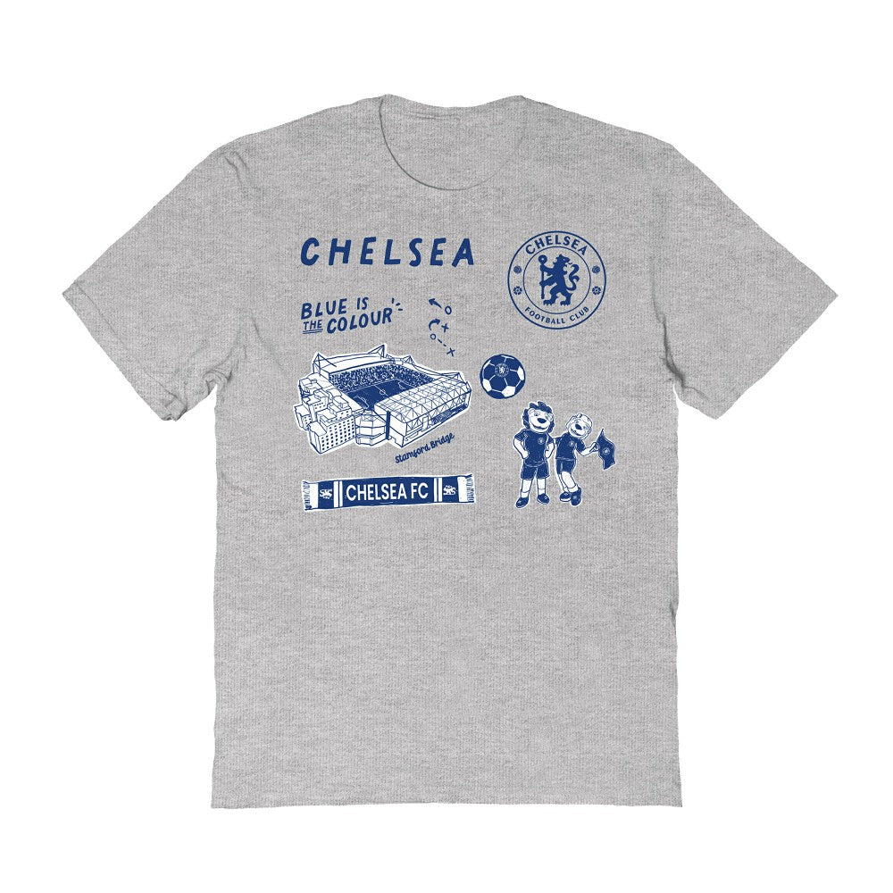 Chelsea Vive La Fete Women's Impressions Icons T-Shirt Gray