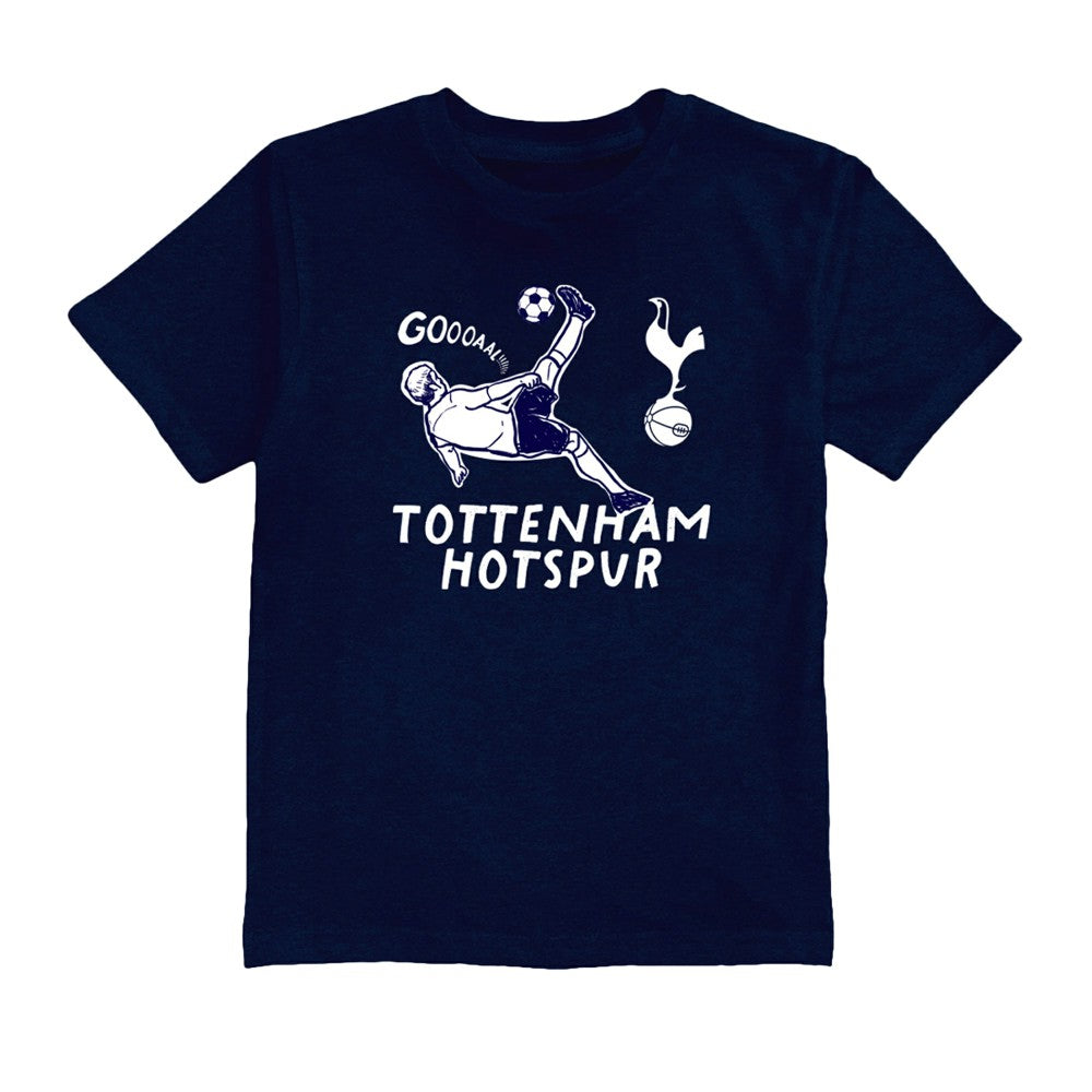Cristian Romero Tottenham Hotspur Vive La Fete Youth Player Name & Number Chilena Style T-Shirt Navy