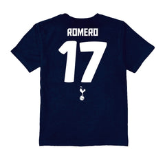 Cristian Romero Tottenham Hotspur Vive La Fete Youth Player Name & Number Chilena Style T-Shirt Navy