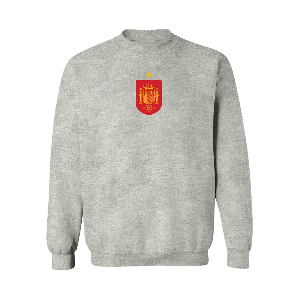 Spain National Team Vive La Fete Women's Color Badge Sweatshirt Gray