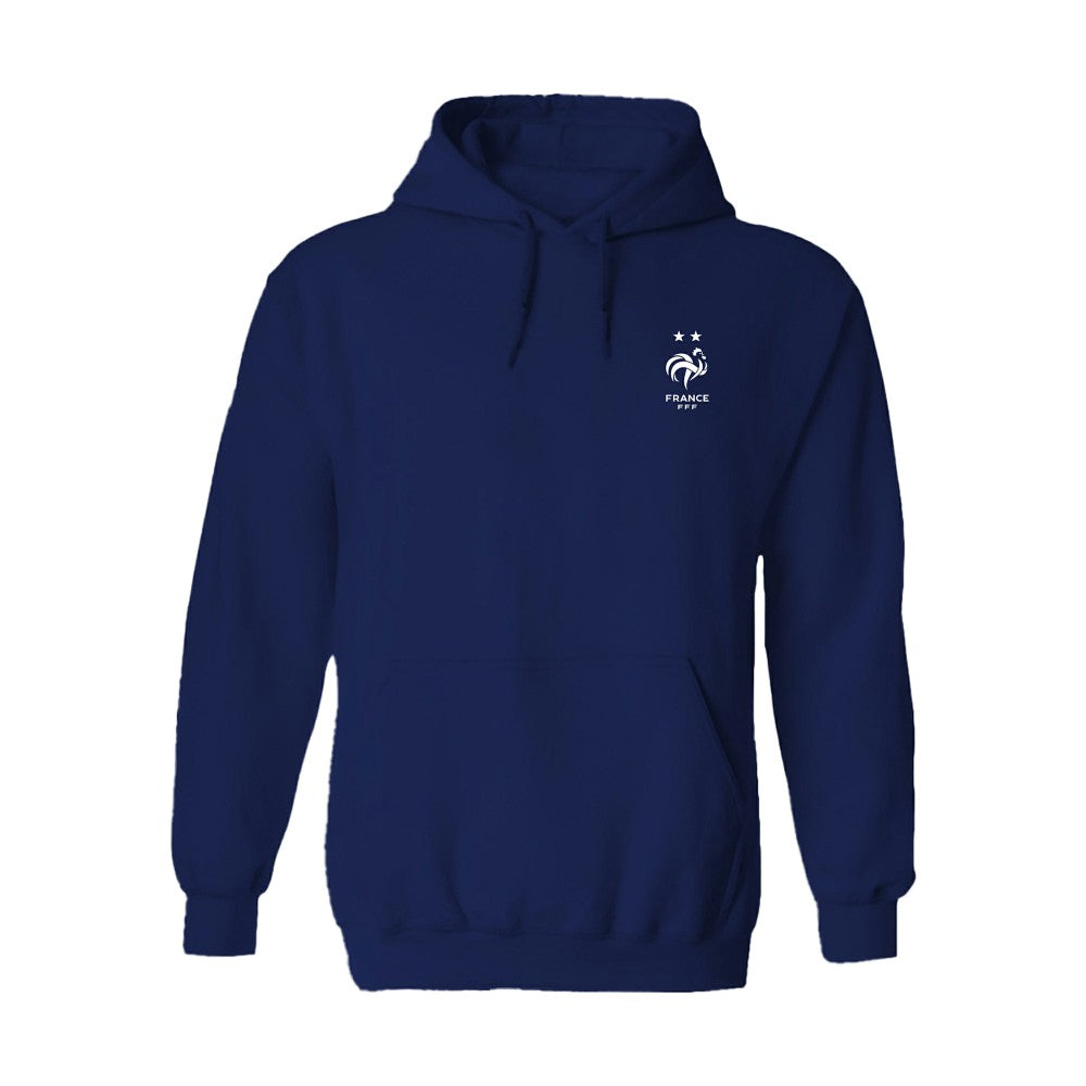 France National Team Vive La Fete Women's Color Badge Fleece Hoodie Navy