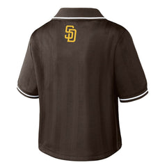 San Diego Padres WEAR by Erin Andrews Women's Cropped Polo Online
