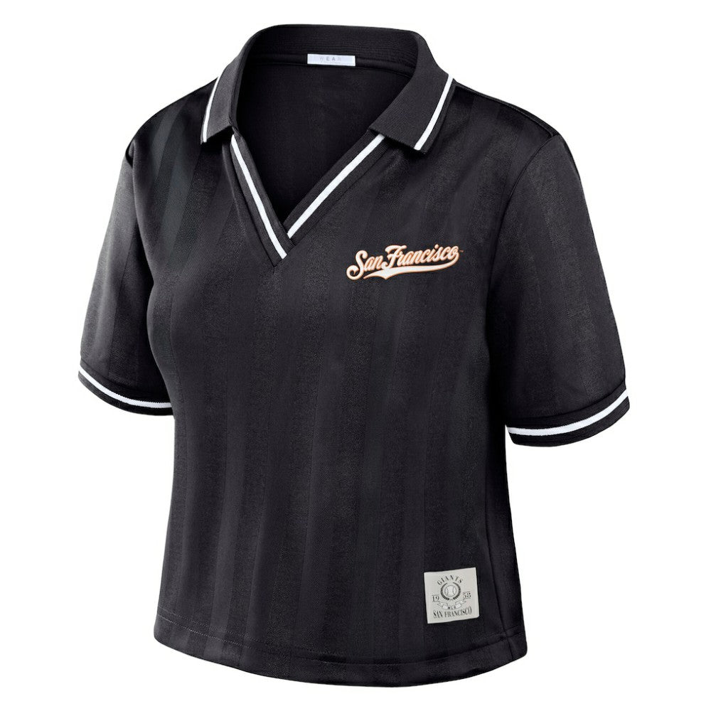 San Francisco Giants WEAR by Erin Andrews Women's Cropped Polo Outlet