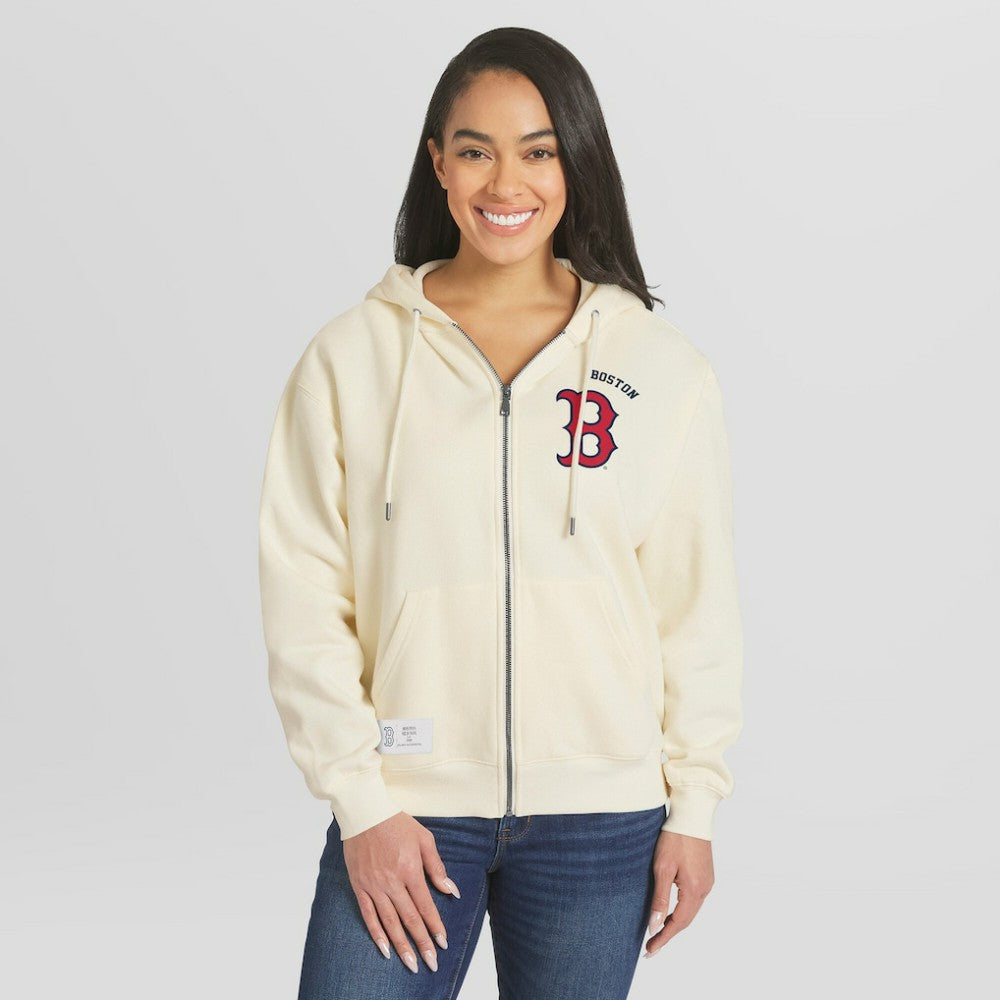 Boston Red Sox WEAR by Erin Andrews Women's Full-Zip Hoodie Discount