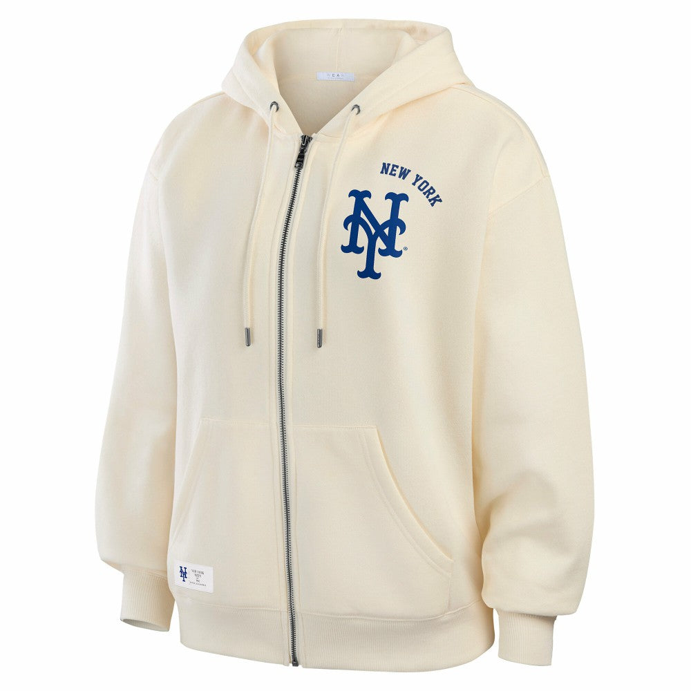 New York Mets WEAR by Erin Andrews Women's Full-Zip Hoodie Sale