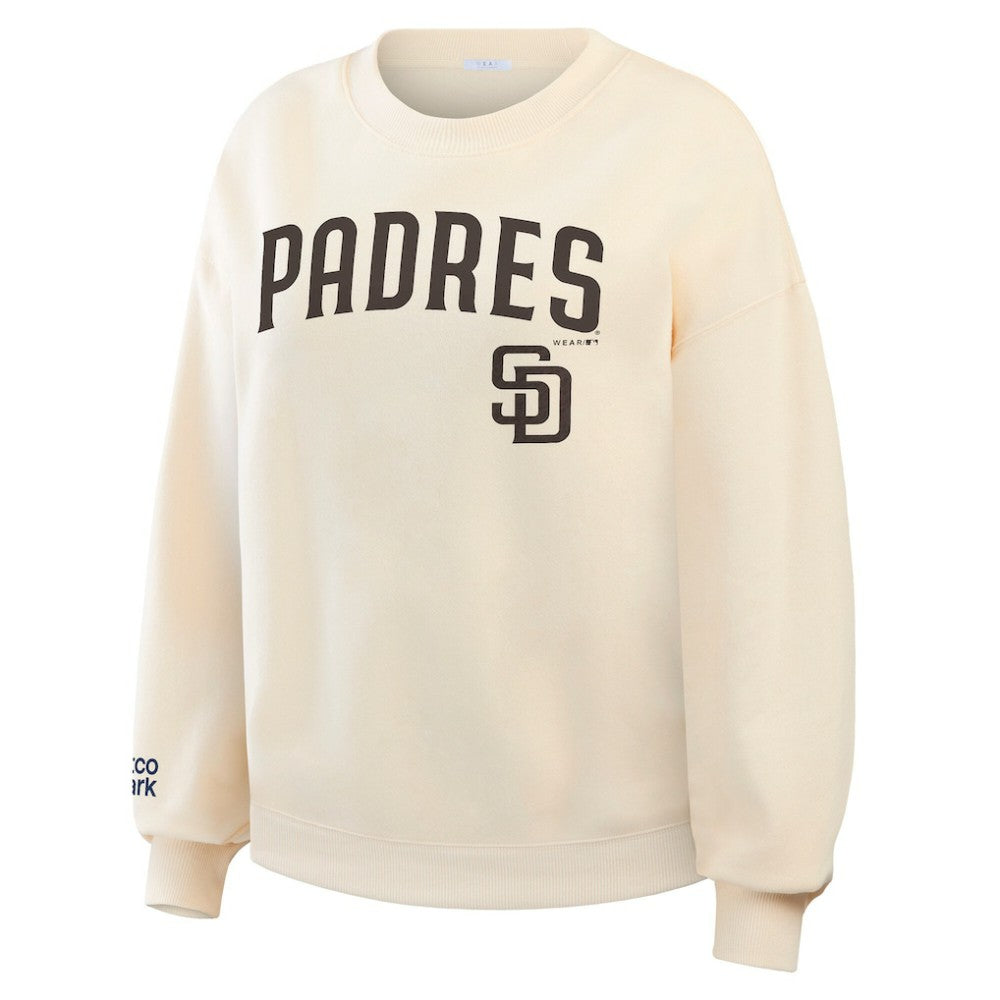 San Diego Padres WEAR by Erin Andrews Women's Heavyweight Crew Neck Sweatshirt Sale