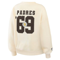 San Diego Padres WEAR by Erin Andrews Women's Heavyweight Crew Neck Sweatshirt Sale