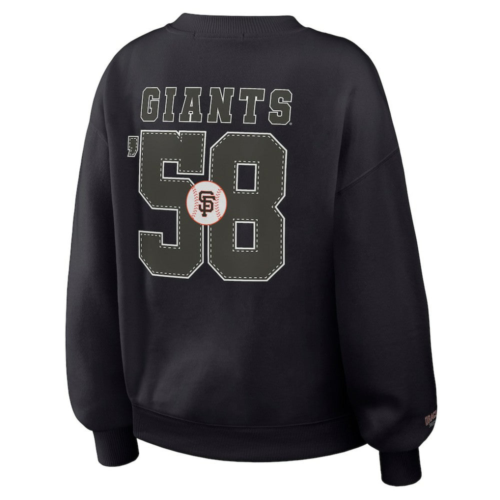 San Francisco Giants WEAR by Erin Andrews Women's Heavyweight Crew Neck Sweatshirt Online