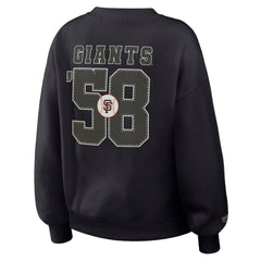 San Francisco Giants WEAR by Erin Andrews Women's Heavyweight Crew Neck Sweatshirt Online