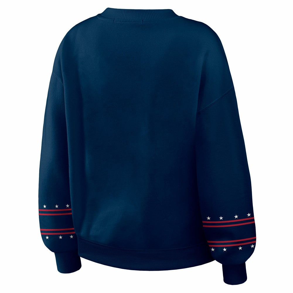 Los Angeles Dodgers WEAR by Erin Andrews Women's Americana Heavyweight Fleece Sweatshirt for sale
