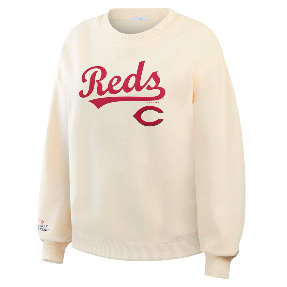 Cincinnati Reds WEAR by Erin Andrews Women's Heavyweight Crew Neck Sweatshirt Near Me