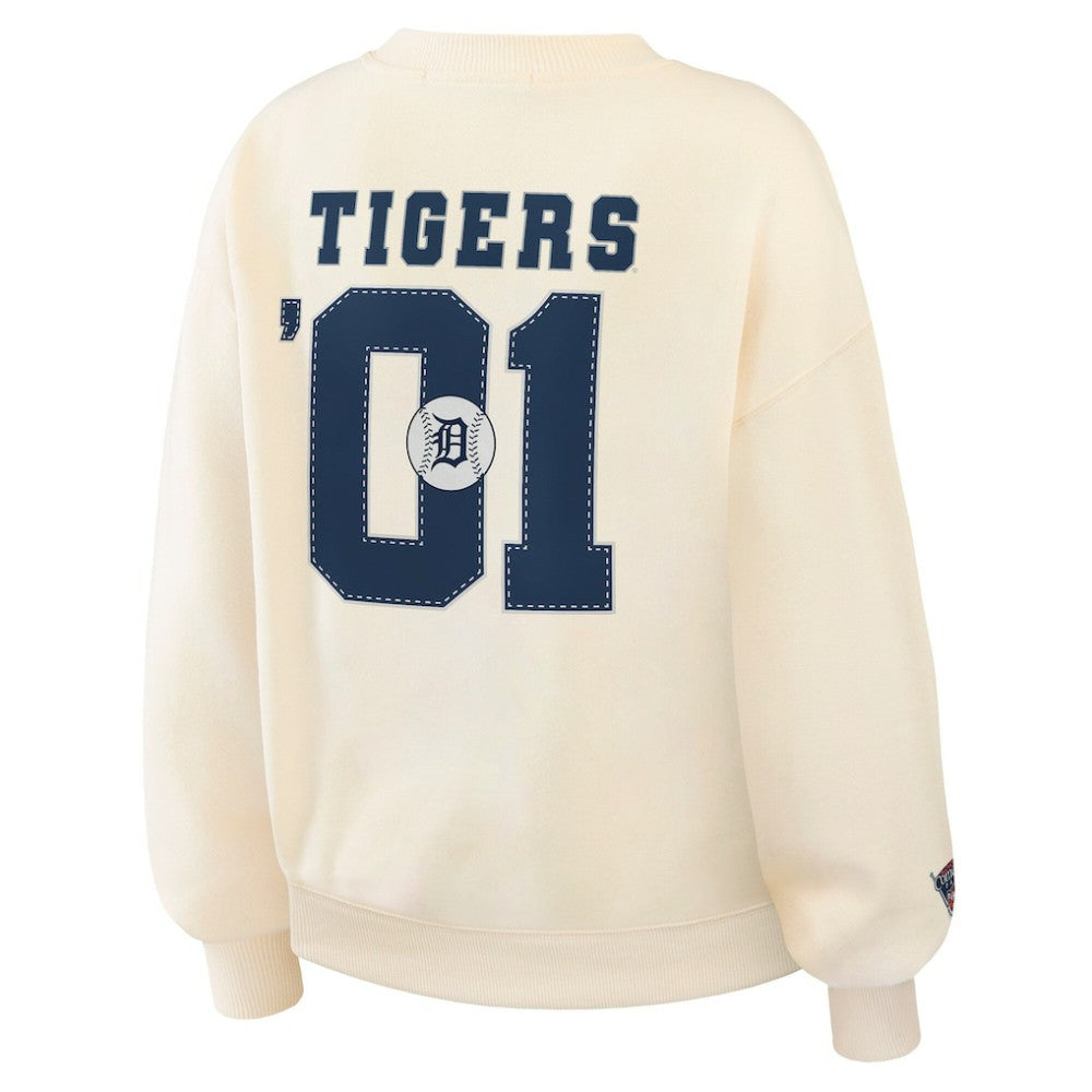 Detroit Tigers WEAR by Erin Andrews Women's Heavyweight Crew Neck Sweatshirt for sale