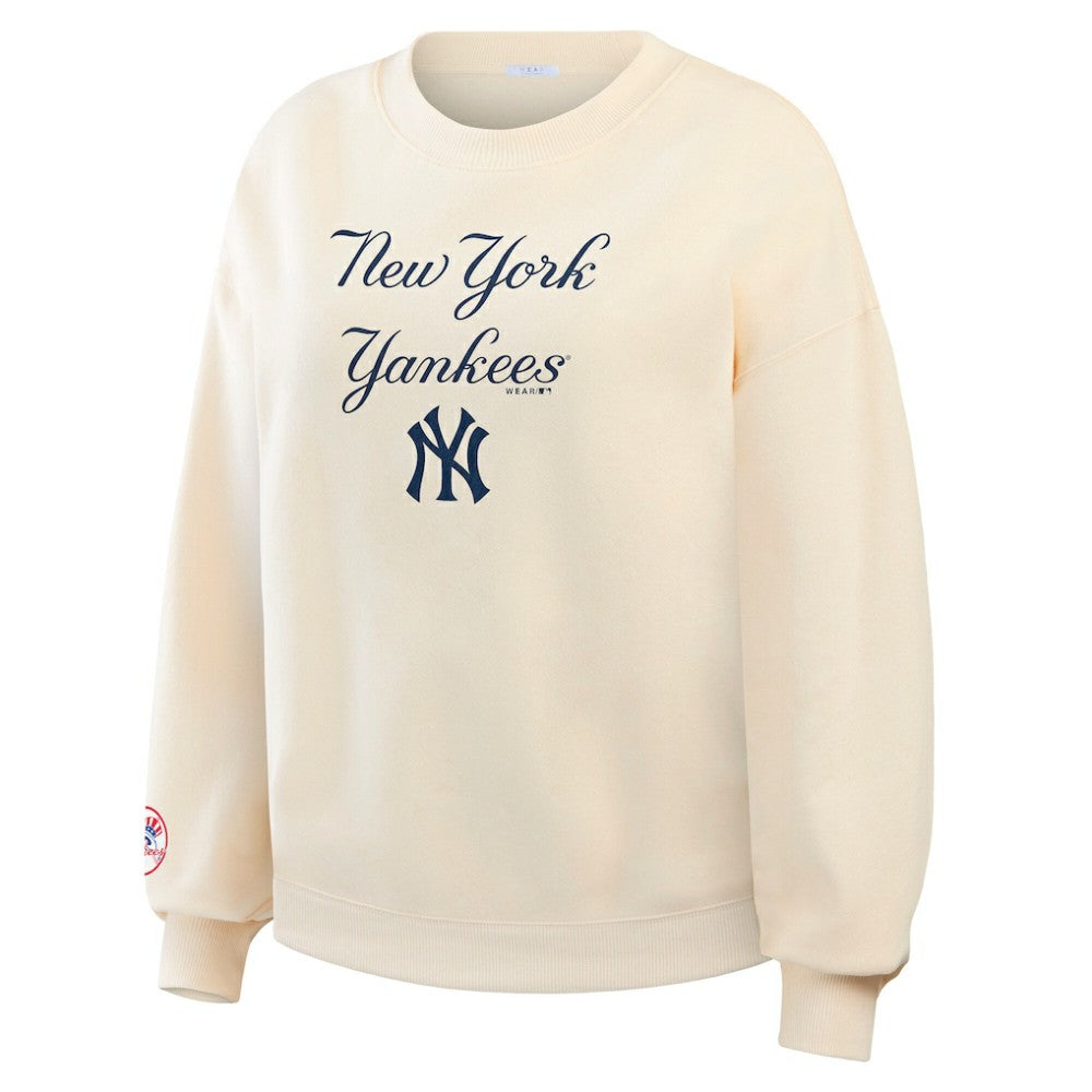 New York Yankees WEAR by Erin Andrews Women's Heavyweight Crew Neck Sweatshirt Near Me