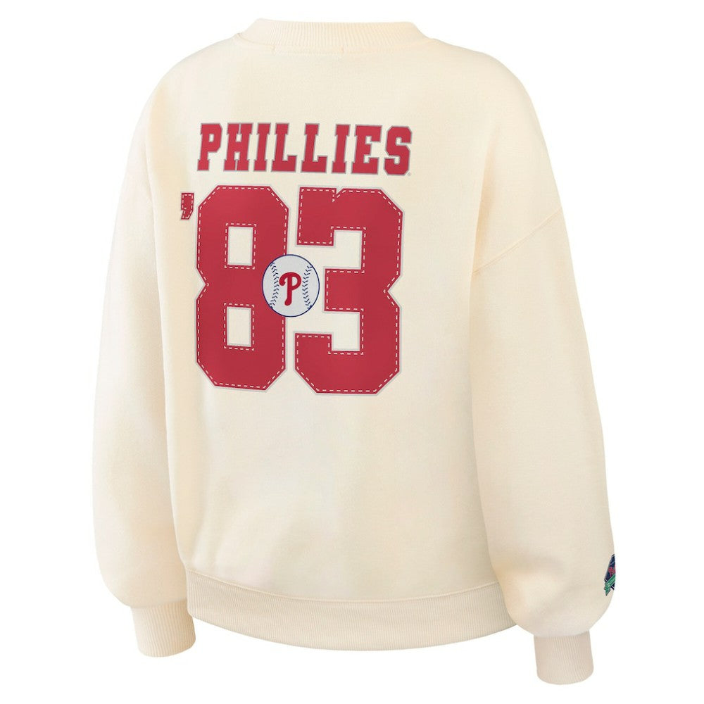 Philadelphia Phillies WEAR by Erin Andrews Women's Heavyweight Crew Neck Sweatshirt Online