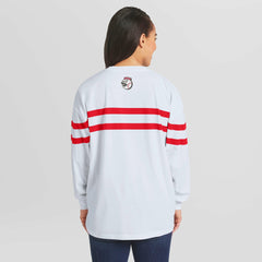 Cincinnati Reds WEAR by Erin Andrews Women's Oversized Long Sleeve Striped T-Shirt Near Me