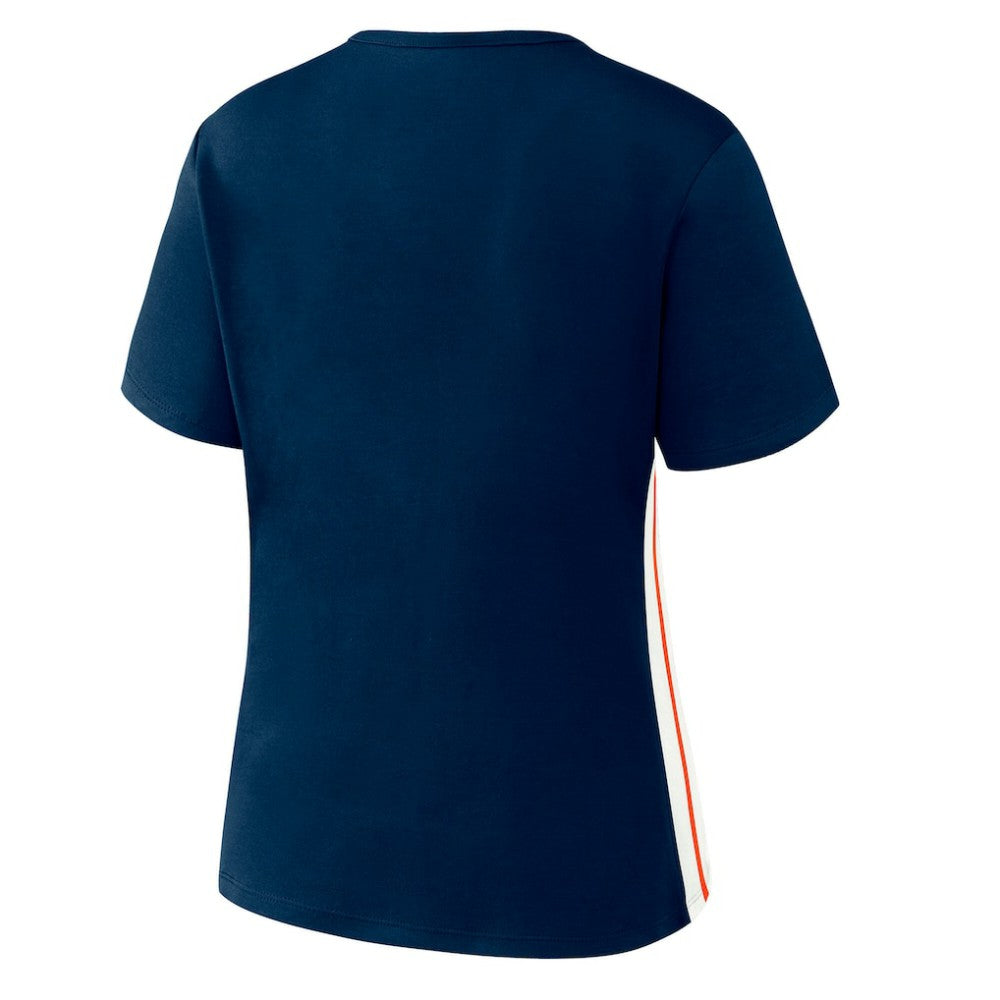 Detroit Tigers WEAR by Erin Andrews Women's Notch Neck Cropped T-Shirt Near Me