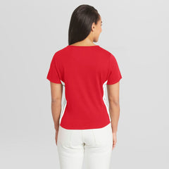 Philadelphia Phillies WEAR by Erin Andrews Women's Notch Neck Cropped T-Shirt Near Me