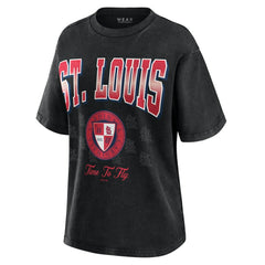 St. Louis Cardinals WEAR by Erin Andrews Women's Oversized Boyfriend T-Shirt Discount
