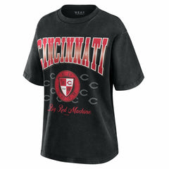 Cincinnati Reds WEAR by Erin Andrews Women's Oversized Boyfriend T-Shirt Discount