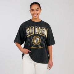San Diego Padres WEAR by Erin Andrews Women's Oversized Boyfriend T-Shirt for sale