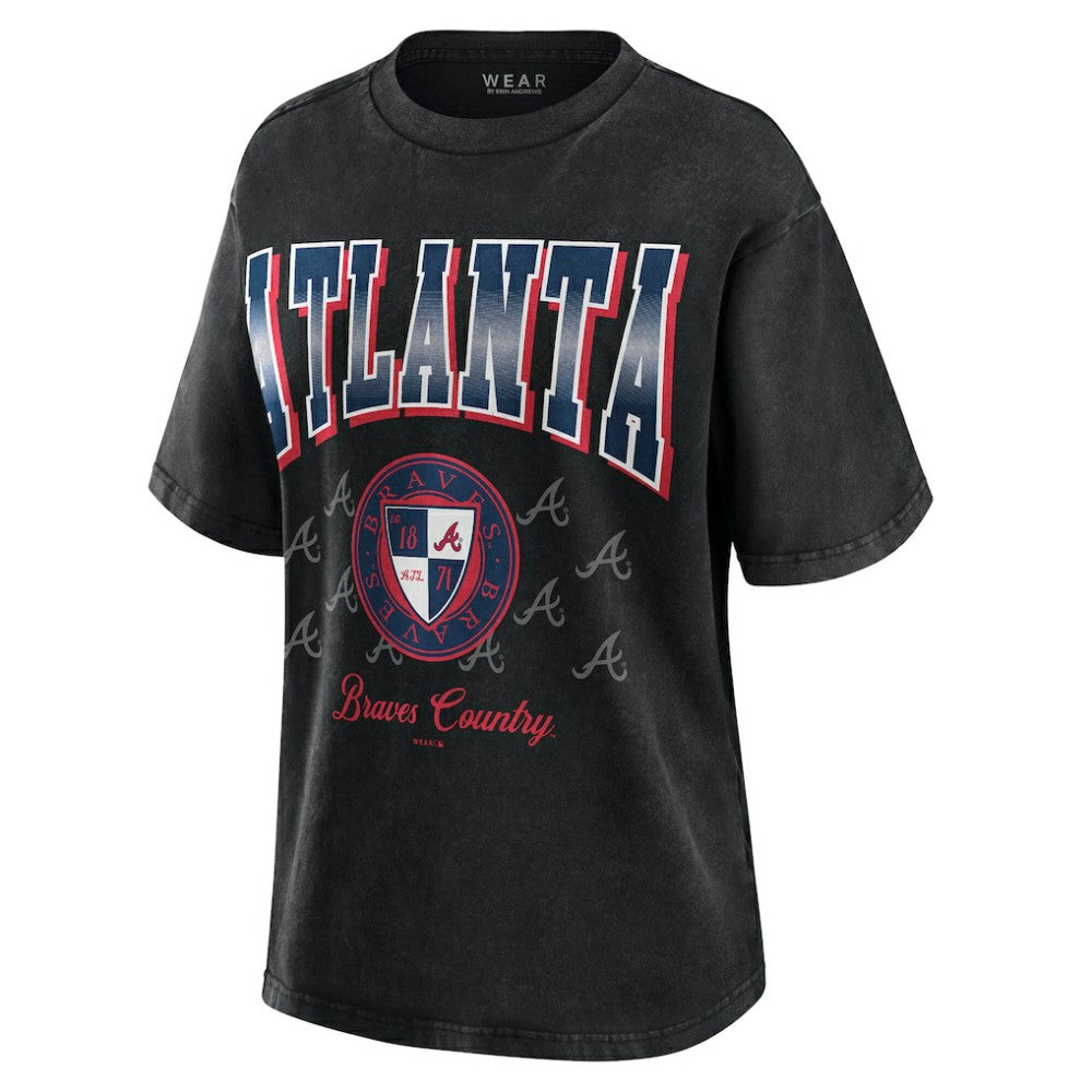 Atlanta Braves WEAR by Erin Andrews Women's Oversized Boyfriend T-Shirt Online