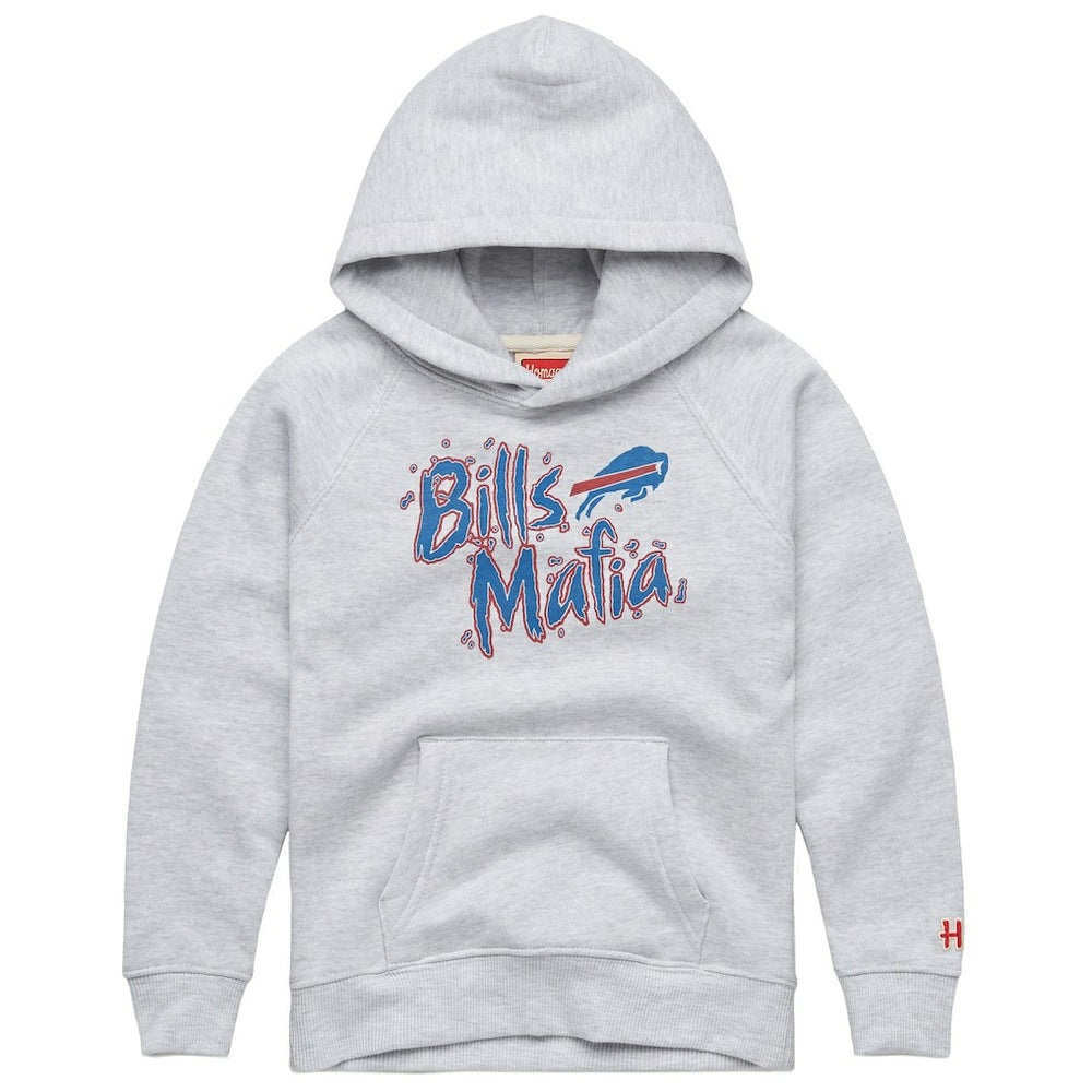 Buffalo Bills Homage Youth Bills Mafia Tri-Blend Hoodie - Gray - NFL