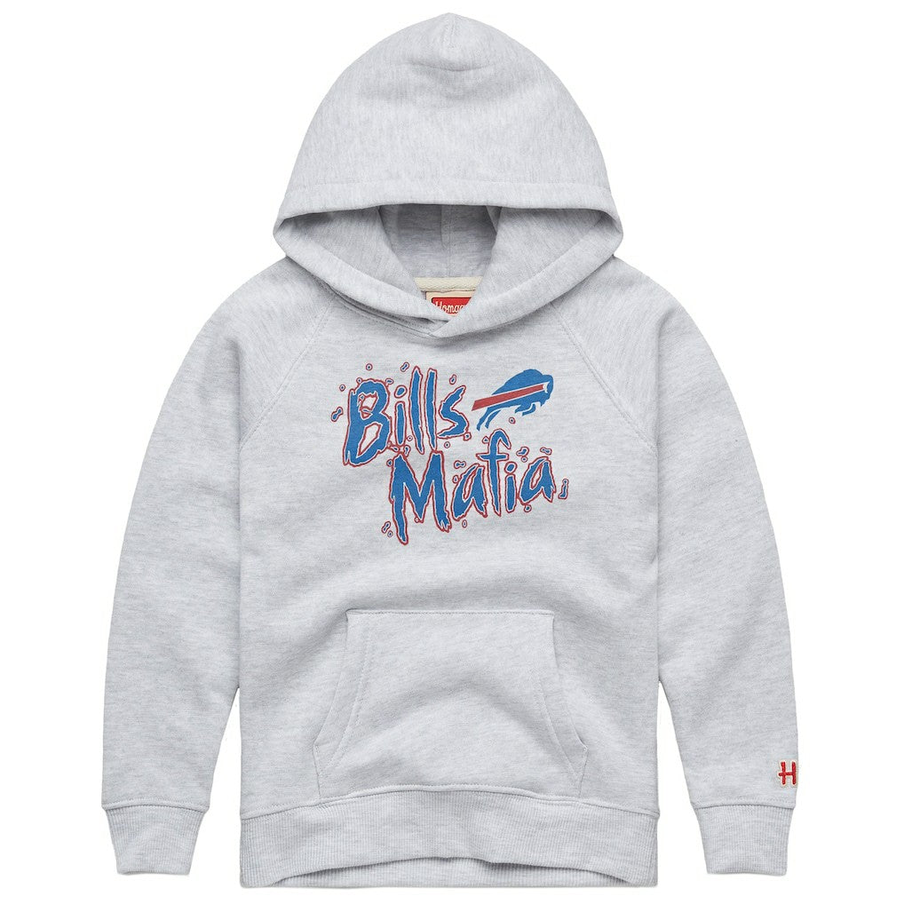 Buffalo Bills Homage Youth Bills Mafia Tri-Blend Hoodie - Gray - NFL