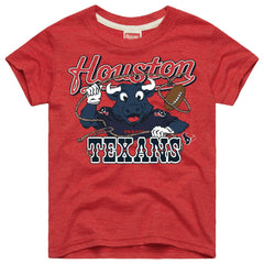 Houston Texans Homage Youth Toro Lasso Tri-Blend T-Shirt - Red - NFL