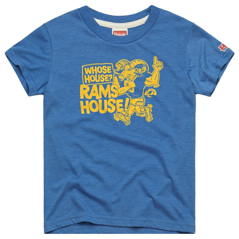 Los Angeles Rams Homage Youth Whose House Mascot Tri-Blend T-Shirt - Royal - NFL