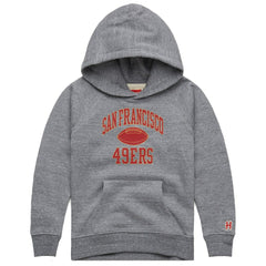 San Francisco 49ers Homage Youth Gridiron Tri-Blend Hoodie - Gray - NFL