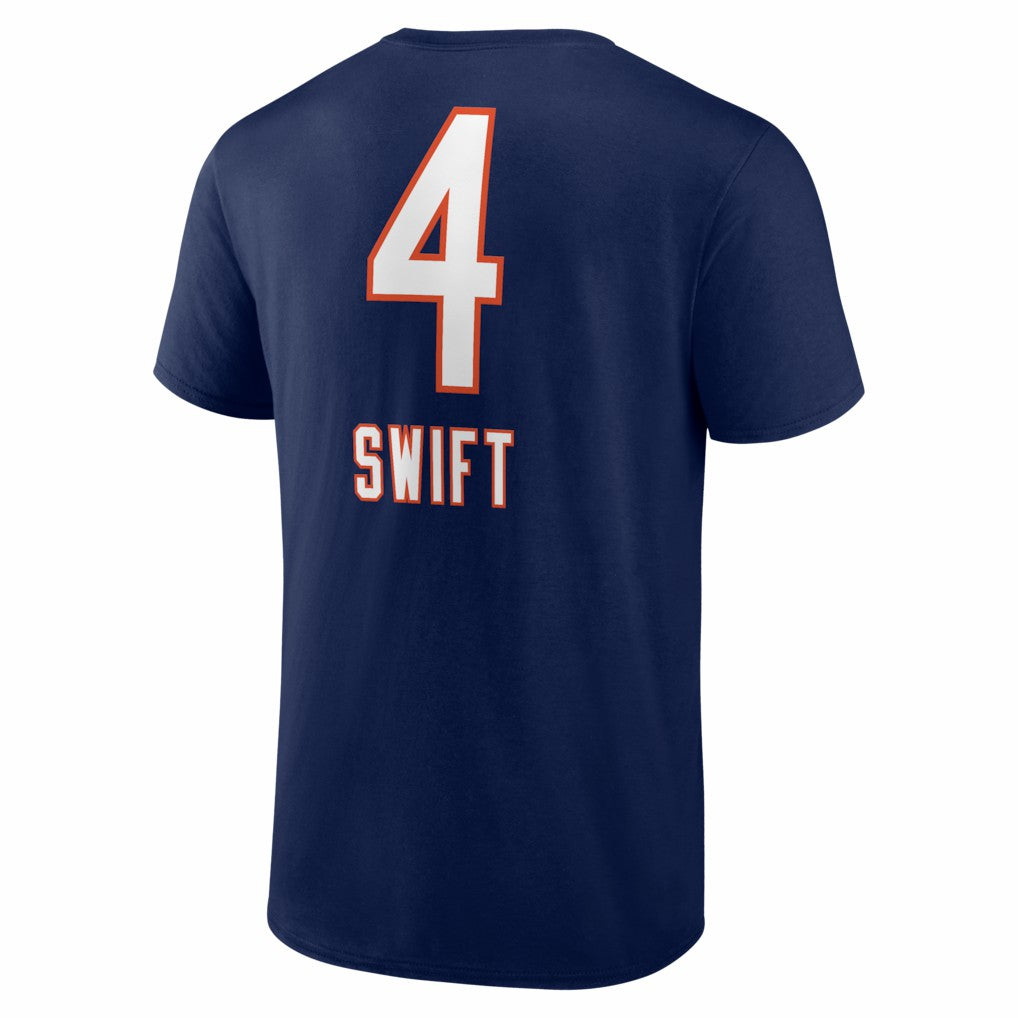 D'Andre Swift Chicago Bears Team Wordmark T-Shirt - Navy - NFL