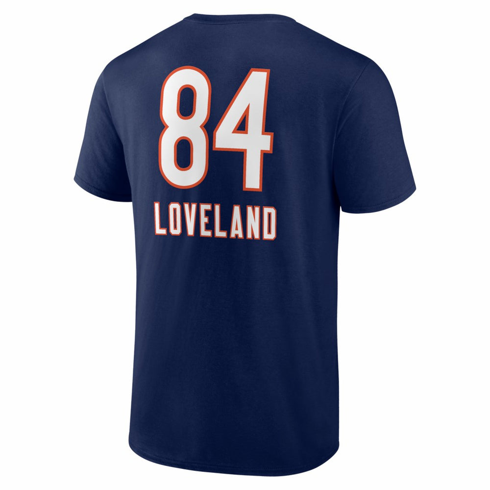 Colston Loveland Chicago Bears Team Wordmark T-Shirt - Navy - NFL