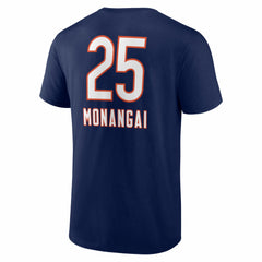 Kyle Monangai Chicago Bears Team Wordmark T-Shirt - Navy - NFL