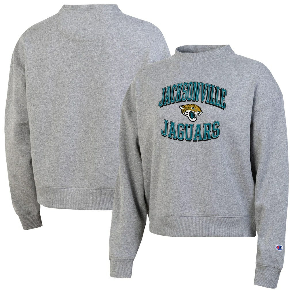Jacksonville Jaguars Champion Women's Triumph Tri-Blend Sweatshirt - Gray - NFL