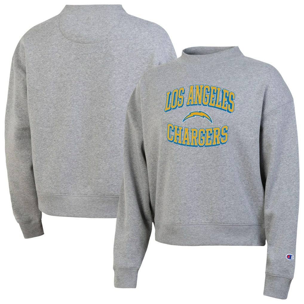 Los Angeles Chargers Champion Women's Triumph Tri-Blend Sweatshirt - Gray - NFL