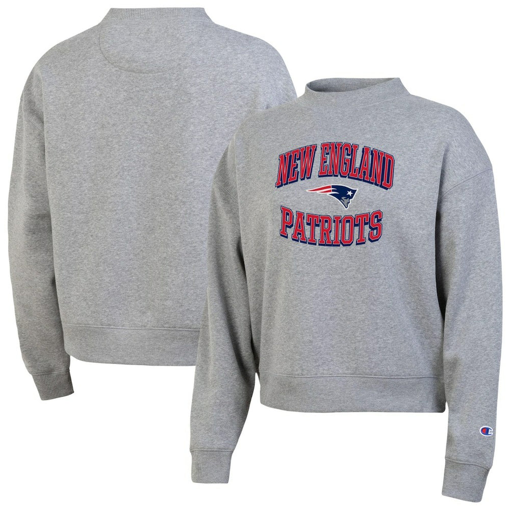 New England Patriots Champion Women's Triumph Tri-Blend Sweatshirt - Gray - NFL