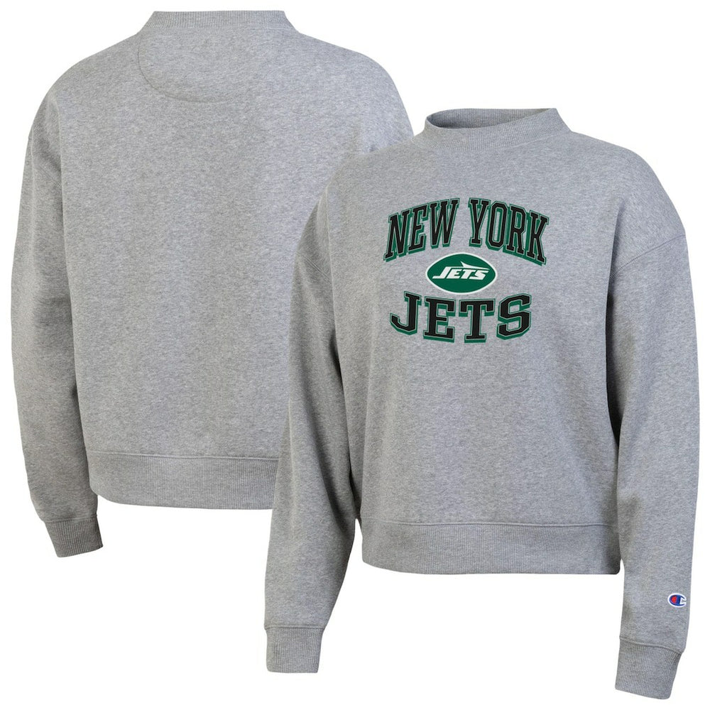 New York Jets Champion Women's Triumph Tri-Blend Sweatshirt - Gray - NFL