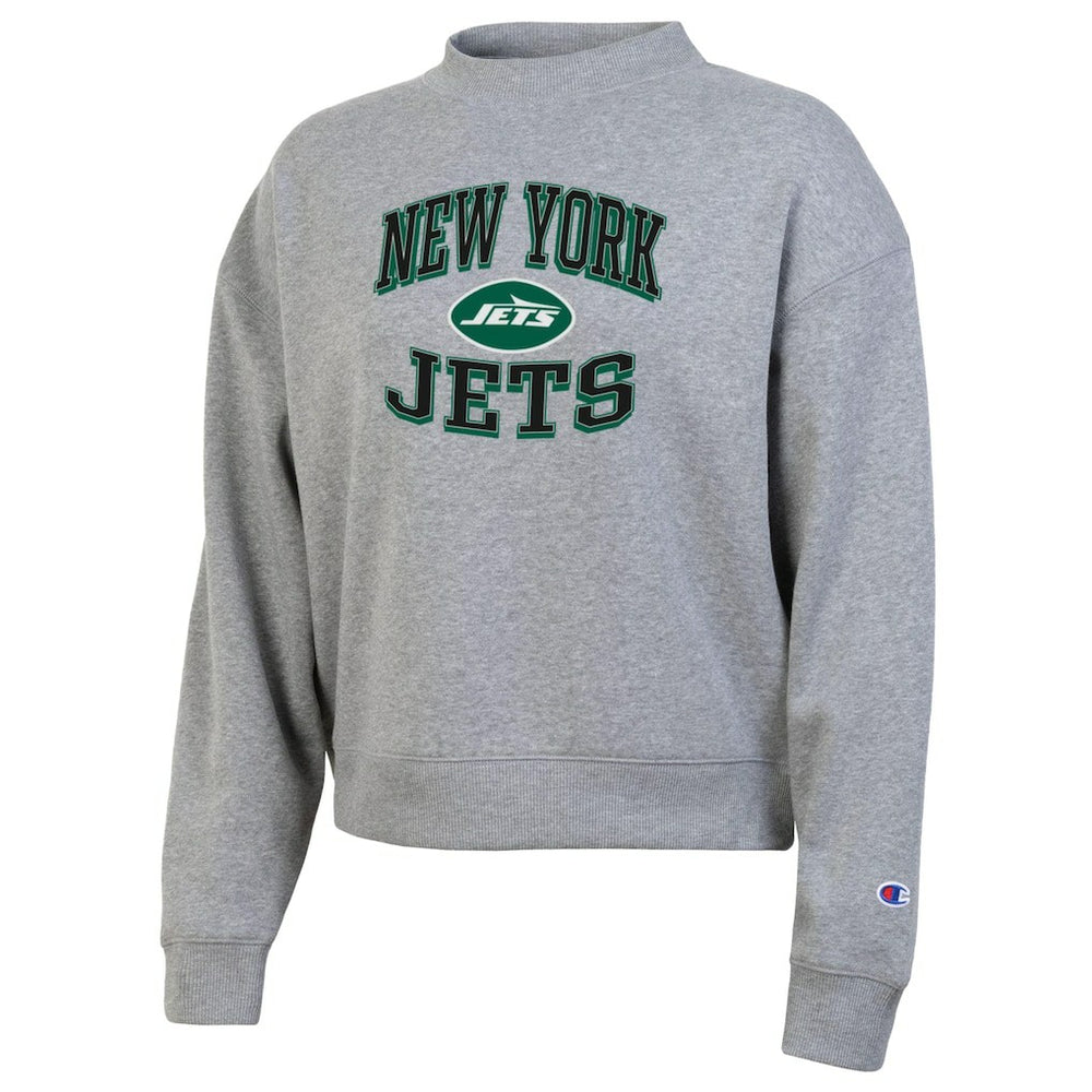 New York Jets Champion Women's Triumph Tri-Blend Sweatshirt - Gray - NFL