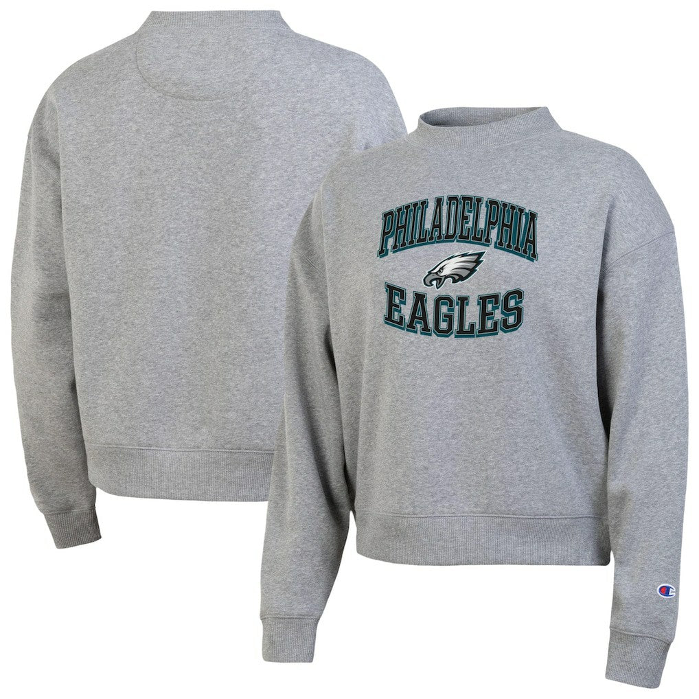 Philadelphia Eagles Champion Women's Triumph Tri-Blend Sweatshirt - Gray - NFL
